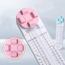 Multi-Functional Paper Cutter Creasing Dotted Wavy Line Cutting 360-Degree Rotary For Hand-Cutting Card Art Tools Scrapbooking,Back To School,School Supplies - Multicolor - View 1