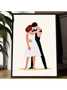 1pc Unframed Dirty Dancing Print | Iconic Dance Print | Iconic Dance Sequence Movie Art Poster - Multicolor - View 1