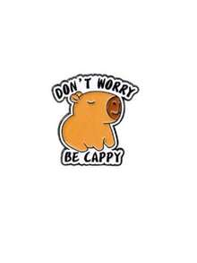 1pc Metal Capybara Charm, Cute Adorable Backpack Decoration Pin, Brooch, Button - Multiple Styles - View 11