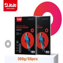 相纸，兼容喷墨打印机，300g/平方米单面哑光，300g/平方米双面哑光，300g/平方米单面光面，300g/平方米双面光面，8.3*11.7英寸，50张，适用于制作相册、作品集、宣传册、海报、宣传材料、产品包装并提供高质量的照片打印。 - 白色 - 查看 15