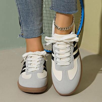 Zapatos casuales multifuncionales de moda para mujeres, planos, antideslizantes, con cordones, puntera redonda, suela de goma, en color negro y caqui, adecuados para uso diario, tipo zapatos casuales "Gump", tallas 36-41