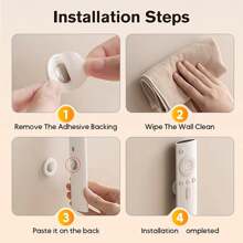 Portable Magnetic Control Remote Control Bracket Self-Adhesive Plastic, Non-Punching, Remote Router Wall Bracket For Home Office