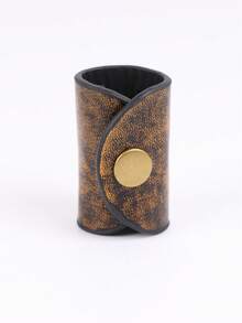 3PCS Celtic Beastie PU Leather Viking Hair/Beard Bead Medieval Cosplay Props - Coffee - View 8