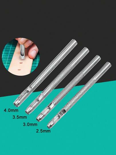 4-delige leren ponsset: maak uw eigen horlogebandjes en riemen