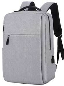 Business Backpack Computer Bag Middle School High School Backpack Large Capacity Travel Bag Korean Men's Backpack - Grey - View 3