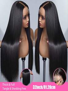 Short Gray & Black Bob Cut Synthetic Lace Front Wig For Women & Men Costume/Cosplay, Lightgray No Glue 13x4 Lace Front Wig - Multicolor - View 14