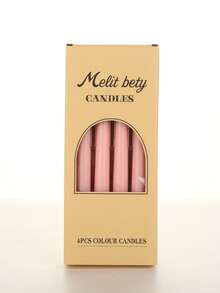 2025新款渐变色蜡烛套装，4支/盒，欧美风格长蜡烛，适合家居装饰、浪漫约会、婚礼派对、慵懒下午茶，无香蜡烛，设计师特别配色方案，礼盒包装，是馈赠亲朋好友的理想礼物，适合任何节日和季节，是生日、毕业等场合的完美礼物。 - 彩色 - 查看 12