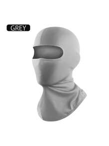1 pièce Cagoule pour hommes pour vélos, motos et casques d'extérieur - Couvre-chef complet avec protection du cou et intérieure, masque de ski pour hommes et femmes, masque respirant d'été pour cyclisme homme, couvre-tête pare-soleil, casquette de cyclisme de couleur unie couvrant entièrement