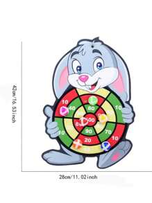 Christmas Decoration 4pcs Kids' Dartboard Sticky Balls Target, Parent-Child Indoor & Outdoor Ball Game Toy