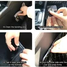 20pcs/40pcs/100pcs Rectangular Carpet Gripper, Double-Sided High-Adhesive Car Carpet Gripper, Household Floor Mat Anti-Slip Tape, Hook + Loop Back To School
