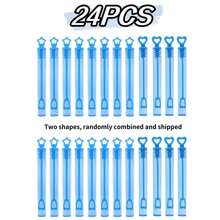24pcs Bubble Wands (Bubble Solution Not Included), Heart Shaped Bubble Wands For Wedding, Party Favors, Table Decorations