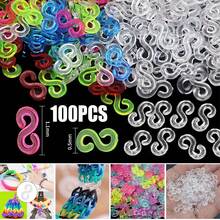 5Set (10pcs/Set) Plastic S Clips For Loom Bands Refill Knit Kit DIY Ring Jewellery Bracelet - Color - View 2