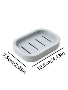 Semplice portasaponetta, vassoio di drenaggio per sapone, portasaponetta rettangolare in plastica, mensola portasaponetta da bagno, mensola portasaponetta minimalista, accessori da bagno, decorazioni natalizie per la casa, decorazioni natalizie per il bagno, accessori da cucina