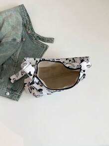 Dot Minimalist Canvas Tote Bag, New Butterfly Shoulder Crossbody Bag