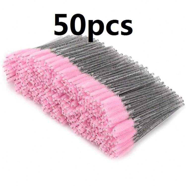100/50pcs Eyelash Brushes, Mascara Brushes (With Container), Bendable Disposable Eyebrow Brushes, Eyelash Extension Brushes, Eyebrow Brushes, Castor Oil Brushes (Not All SKUs Are In Bottles) (Multiple Colors Available) - Multicolor - View 9