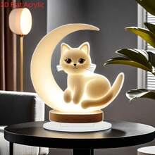 1 Stück 2D Acryl Katzen Figur, nicht elektrische Heim-/Bürodekoration, charmante Acryl Katzen Tischaufstellung, geeignet für Schlafzimmer, Büro, Wohnzimmer, perfektes Geschenk für Freunde