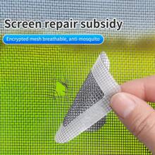 1 Pieza Kit de reparación de pantalla de ventana, cintas de malla de fibra de vidrio de 3 tamaños, parches autoadhesivos para reemplazar pantallas dañadas en puertas y ventanas con malla