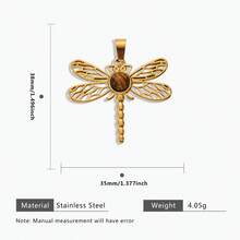 1pc Casual 304 Stainless Steel 18k Gold Plated Dragonfly Sun Cross Evil Eye Pendants DIY Jewelry Making Supplies For Women,Suit Party And Daily Life Wear - Pendant - View 17