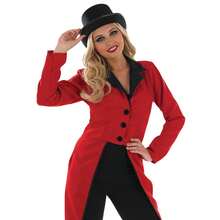 Morph Costumes Fun Shack Women's Circus Ringmaster Costume - Iconic Red Tailcoat Fancy Dress For Halloween, Parties, And Themed Events - Red - View 5
