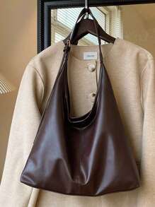 Nuevo diseño de bolso de hombro de gran capacidad para mujer, bolso de mano de moda para mujer