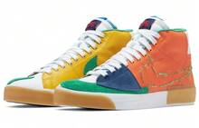 Zoom Blazer Mid Edge SB 'Multi-Color' Safety-Orange University-Gold White Lucky-Green Sneakers Men DA2189-800 - Multicolor - View 3
