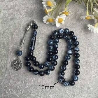 1 pièce Bracelet en acrylique résine à fleur d'encre classique, convient pour un port quotidien par les hommes