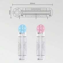 Multi-Functional Paper Cutter Creasing Dotted Wavy Line Cutting 360-Degree Rotary For Hand-Cutting Card Art Tools Scrapbooking,Back To School,School Supplies - Multicolor - View 3