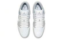 Air Jordan 1 Low Premium 'Elephant Print' Grey White Neutral-Grey Sail -Grey Sneakers Men DH4269-100 - Multicolor - View 4