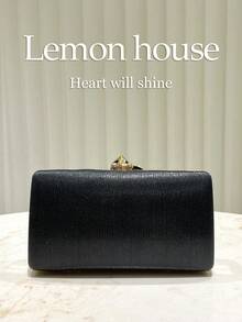 1 件黑色闪亮水钻女士小手提包，优雅手拿包，适合晚会、婚礼新娘，适合庆典、婚礼、派对、狂欢节等正式场合 - 黑色 - 查看 5