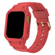 1pc Glacier Integrated Full Coverage Protective Band Compatible With Apple Watch, 42mm 46mm 38mm 40mm 41mm 44mm 45mm, Breathable TPU Sports Strap For Apple Watch Series 10/9/8/7/6/5/4, Suitable For Summer, Unisex - Multicolor - View 19