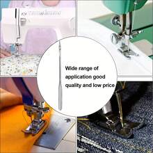 18 szt./10 szt. Igieł do maszyn do szycia, szpulek, zestaw bębenków, do akcesoriów do maszyn do szycia domowego, w tym 16 metalowych szpulek z nicią i 2 bębenki, przenośne pudełko do przechowywania, części do szycia i zestaw narzędzi, rozmiary #9 #11 #14 #16 #18 zapobiegające pomijaniu ściegów - Z otworem - Zobacz 6