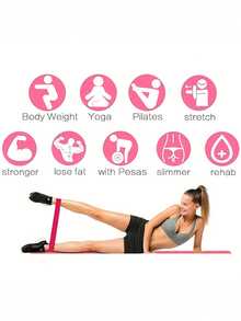 5pcs/Set Portable Resistance Bands Set, Strength Training Fitness Hip Lift Bands With Weights, Strength Bands Squat Leg Exercise For Yoga Gym Pilates Weight Training And Sports - Multicolor - View 6