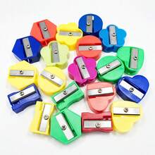 Mini Single-Hole Multi-Color Pencil Sharpener, Small Pencil Sharpener, Primary School Pencil Sharpener, Manual Plastic Pencil Sharpener, Random Color, Random New/Old Style Shipment/ - Multicolor - View 12