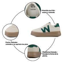 WEIDE Zapatillas Deportivas Cómodas Para Mujer, Diseño Funcional y Elegante - Beis - Ver 4