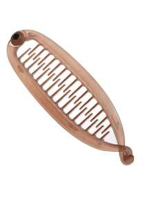 4pcs/1pc Medium Size French Amber Color Banana Clip, Ponytail Clip, Elegant High Crown Bun Clip, Twist Clip, Fishbone Clip, For Thick Women, Hair Tools, Curly Fall, Travel, Hair Tools, Accessories Women, Fall, Travel, Women, Women, Hair Tools, Stuff, Beauty Accessories, Gifts, Travel, Gifts For Women, For Women, Stocking Fillers Women, For Adults, Stocking Fillers For Adult, Coming-Of-Age, Gift Ideas For Women, Beauty Gifts For Women Beach Hair Clips - Multicolor - View 11