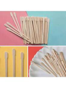 200 Wooden Wax Sticks, Multi-Purpose Wax Sticks, Suitable For Hair Removal On The Body, Face, Armpits, Back And Bikini. A Set Of Wooden Wax Sticks For Stirring, Easy To Carry And Simple To Use.