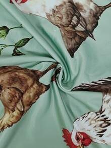 Women's Animal Print Spaghetti Strap Sleeveless Jumpsuit For Summer - Multicolor - View 4