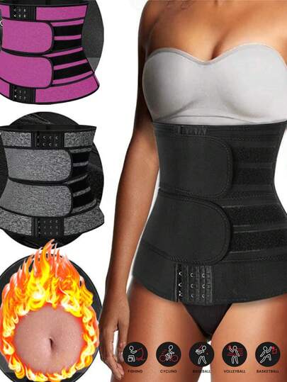 1 pieza Nuevo cinturón de cintura deportivo para mujer 2025, adecuado para yoga, correr, ciclismo y otros deportes, cinturón de cintura transpirable para mujer, cinturón moldeador de cintura, hecho de goma de neopreno, accesorio de fitness primaveral