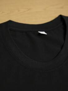 Women's Round Neck Letter Print Loose Fit Short Sleeve Outdoor T-Shirt