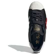 X Adidas Superstar '50th Anniversary' Black Core-Black Cloud-White Red Sneakers Women IF4399 - Multicolor - View 4