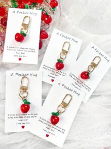 1/5/10 Peças Delicado e Fofo Chaveiro Pendente de Flor, Morango, Cereja, Maçã, Coração, Charme e Acessório da Moda para Bolsa, Presente Ideal para Festa, Natal, Aniversário, Ação de Graças para Mulheres, Decoração DIY de Carteira e Bolsa no Estilo Y2K, Ótimo para Família, Amigos, Professores, Colegas de Classe e Parceiros