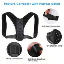 Unisex Invisible Posture Corrector, Back Straightener To Correct Humpback, Prevent Curvature And Relieve Pain Exercise Waist Belt Suitable For Workout Home Sports And Walk