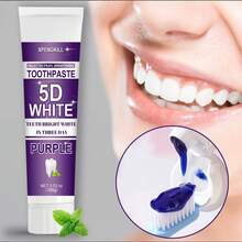 XPENGKILL 1支装 5D 紫色美白牙膏 白色 旅行装 - 紫色 - 查看 5