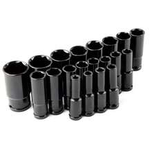 20PCS Deep Impact Socket Set 1/2 Inch Drive Metric 8 - 32mm Lifetime Warranty UK - Black - View 8
