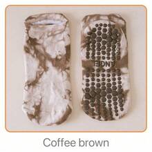 1 双短款瑜伽袜，扎染瑜伽普拉提袜，女士防滑运动袜，毛圈隐形瑜伽袜，四季健身踝袜 - 彩色 - 查看 11