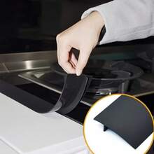 Low-Cost Variety Box Kitchen Accessories Kitchen DIY Stove Countertop Gap Filler Gap Cover Smooth Non-Stick, Fills And Seals Countertops Flexibly, Easy To Clean, Comes With Heat-Resistant Stripbathroom Decor Summer Back To School - Black - View 5
