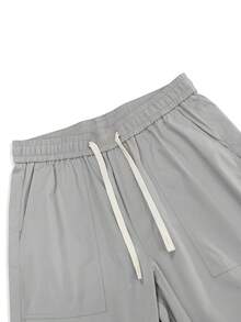 Quần ống đứng ống đứng dáng rộng phong cách đường phố Mỹ cổ điển dành cho nam, thời trang cao cấp, quần thường ngày, quà tặng tuyệt vời cho chồng/bạn trai, mùa thu - Màu Xám nhạt - Xem 6