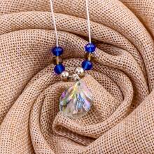 1 pieza Collar con colgante de piedra preciosa y concha, diseño de amor y espacio profundo Rafayel, para mujeres y hombres, regalo y joyería de cosplay