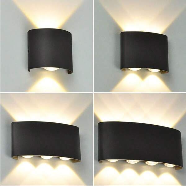 Mehrfache Lichtquellen LED Wandleuchte, Beleuchtung nach oben & unten, LED Raumbeleuchtung für Zuhause, Mehrfache Lichtquellen Wanddekorationsleuchte, Wandwaschleuchte, AC85-265V, geeignet für Balkon/Hof/Straße/Garten/Veranda/Raum/Wohnzimmer/Küche/Schlafzimmer/Flur/Treppenhaus/Dachboden/Geschäft/Außenwand