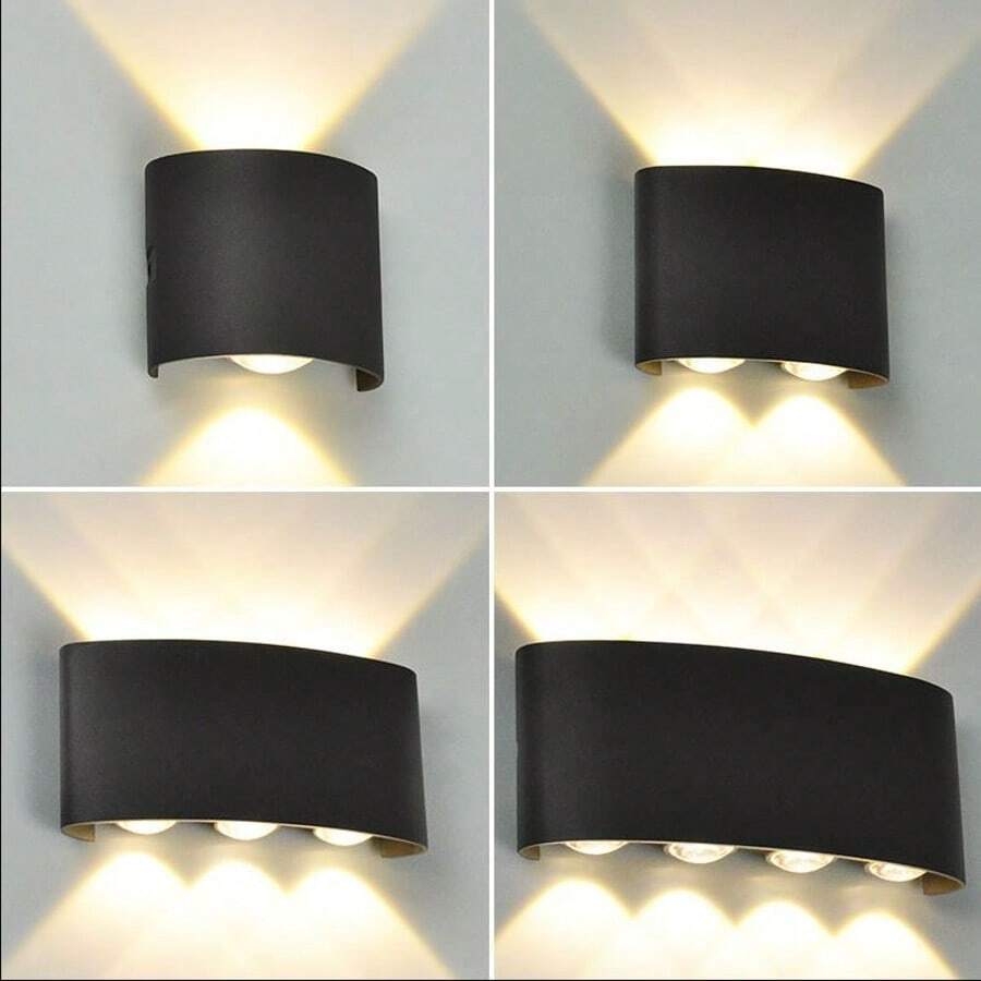 多光源 LED 壁灯，上下照明，家居装饰 LED 房间灯，多光源墙壁装饰灯，洗墙灯，AC85-265V，适用于阳台/庭院/街道/花园/门廊/房间/客厅/厨房/卧室/走廊/楼梯/阁楼/商店/外墙